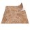 peach marble trapezoid (50x50 cm)